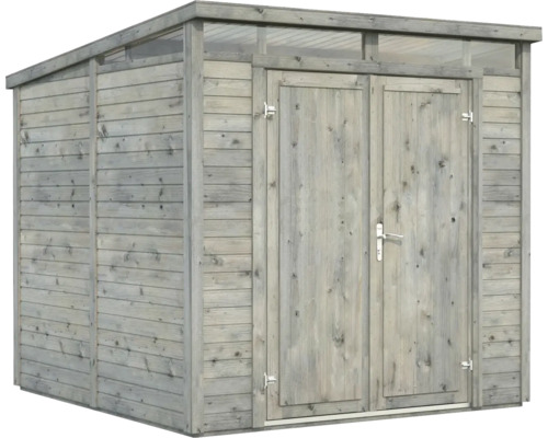 Gartenschuppen aus Holz mit Doppeltür und Oberlicht