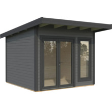 Modernes Gartenhaus mit Doppeltür und Fenster