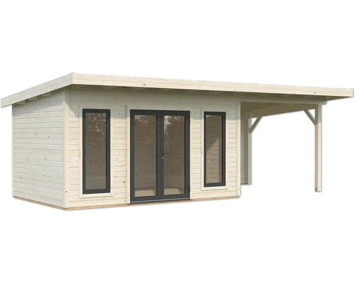 Holzgartenhaus mit Terrasse