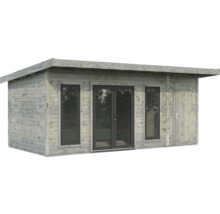 Gartenhaus aus Holz mit Doppeltür, Fenster und Seitentür