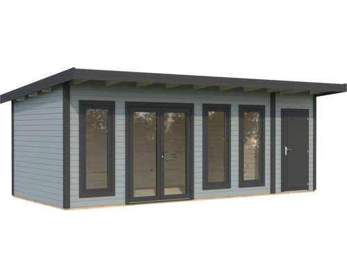 Gartenhaus mit Fenstern und Tür