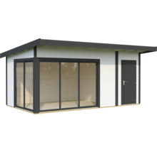 Gartenhaus mit Schiebetür und Seitentür