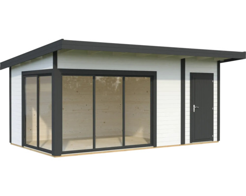 Gartenhaus mit Schiebetür und Seitentür