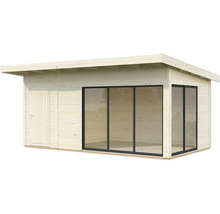 Holz Gartenhaus mit Tür und Fensterfront