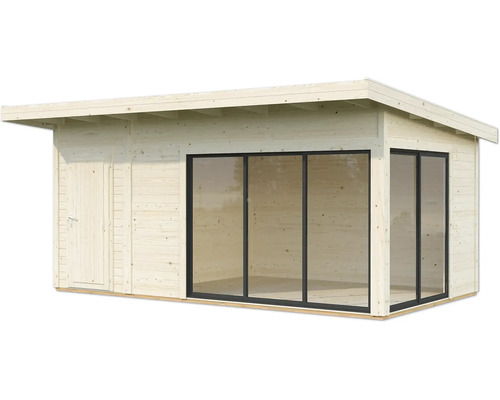 Holz Gartenhaus mit Tür und Fensterfront