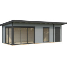 Gartenhaus mit Fenstern und Tür