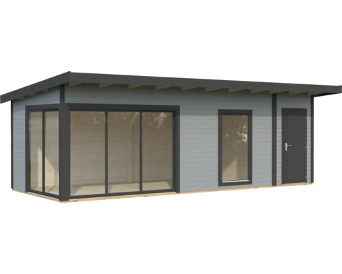 Gartenhaus mit Fenstern und Tür