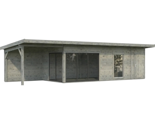 Holz Gartenhaus mit Veranda, Fenster und Tür