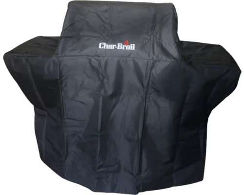 Schwarze Grillabdeckung mit Char-Broil Logo