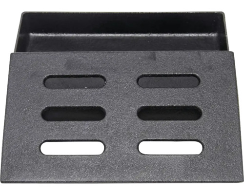 Gusseisernes Aschefach mit Schlitzen