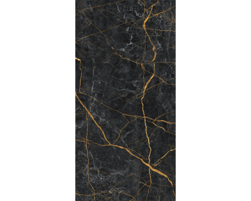 Fliese mit Marmoroptik und goldenen Adern