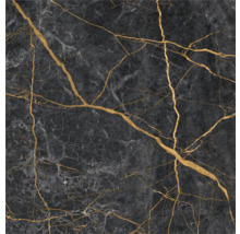 Fliese mit Marmoroptik und goldfarbenen Adern