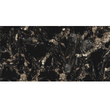 Dekorplatte mit Muster in Schwarz-, Gold- und Grautönen