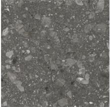 Graue Fliese mit Steindekor für den Innen- und Außenbereich.