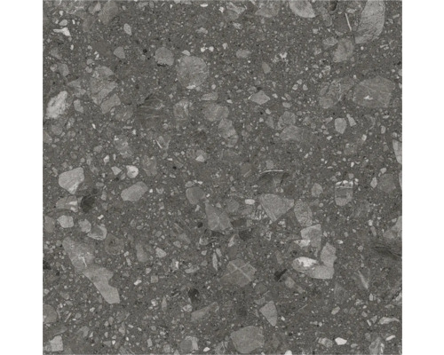 Graue Fliese mit Steindekor für den Innen- und Außenbereich.