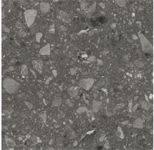 Nahaufnahme einer Bodenfliese mit Steindekor