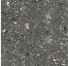 Fliesenmuster in dunklem Grauton mit Steindekor