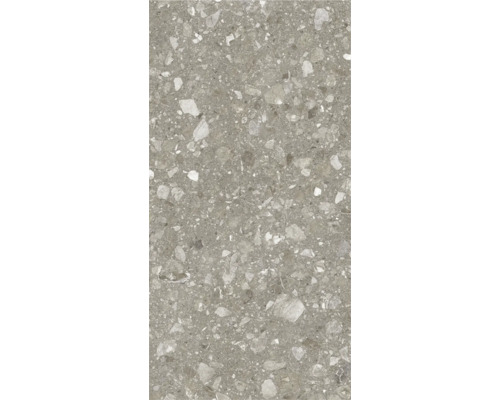 Nahaufnahme einer Bodenfliese mit Steindekor