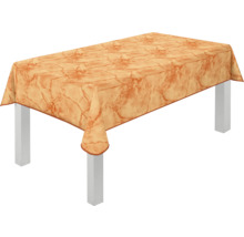 Tisch mit Tischdecke im Marmor-Design