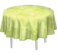 Runder Tisch mit Tischdecke