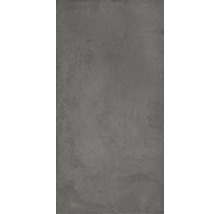 Graue Feinsteinzeugfliese in Betonoptik für Wand und Boden mit matter Oberfläche.