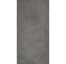 Dunkelgraue Bodenfliese mit feiner Steinstruktur in Betonoptik.