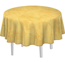 Runder Tisch mit Tischdecke