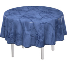 Runder Tisch mit Tischdecke im Marmor Design