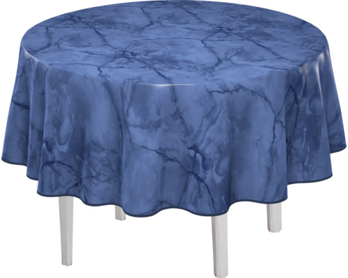 Runder Tisch mit Tischdecke im Marmor Design