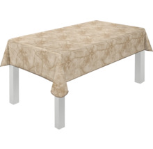 Rechteckige Tischdecke mit Marmormuster auf einem Tisch