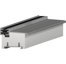 Querschnitt einer Fensterbank aus Aluminium