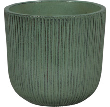 Dekorativer Pflanztopf mit vertikalen Rillen