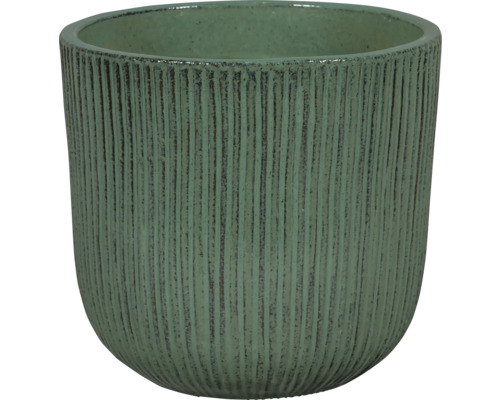 Blumentopf mit vertikalen Rillen