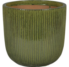 Keramik Pflanzgefäß mit Rillenmuster