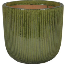 Blumentopf aus Keramik mit gerillter Oberfläche