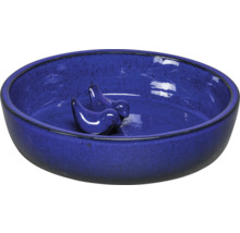 Keramik Vogeltränke mit zwei Vogel Figuren