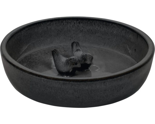 Dekoschale mit zwei Vogel-Figuren