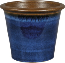 Blauer Blumentopf aus Keramik