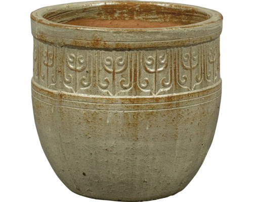 Keramik Blumentopf mit Muster