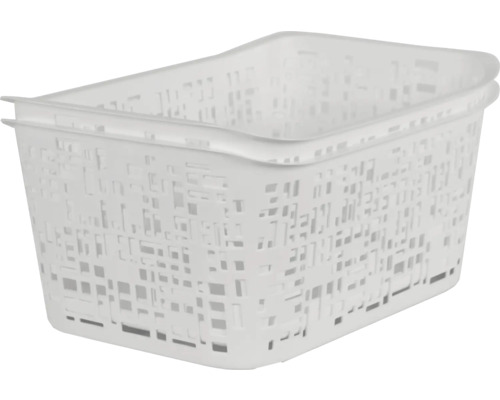 Korb Urban 10 l 2er Set weiß Aufbewahrungskorb aus Kunststoff