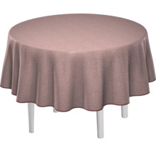 Runder Tisch mit Tischdecke