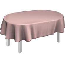 Ovaler Tisch mit Tischdecke