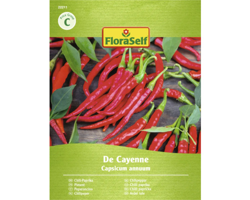 FloraSelf Chili-Paprika De Cayenne Samenpackung