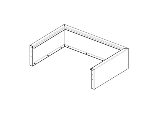 Detaillierte Illustration einer Trockenbaukonstruktion für den Innenausbau.