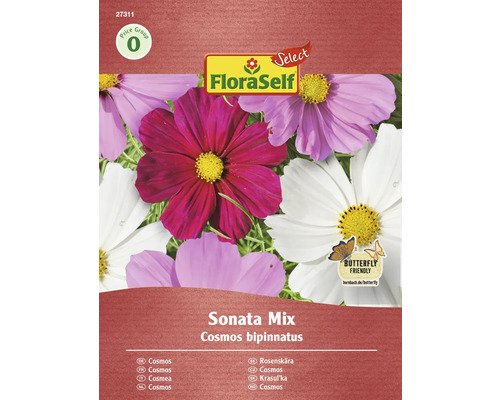 FloraSelf Cosmos bipinnatus Sonata Mix Saatgutpackung