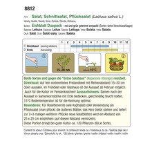 Informationen zu Salat, Schnittsalat und Pflücksalat mit Aussaat- und Erntehinweisen