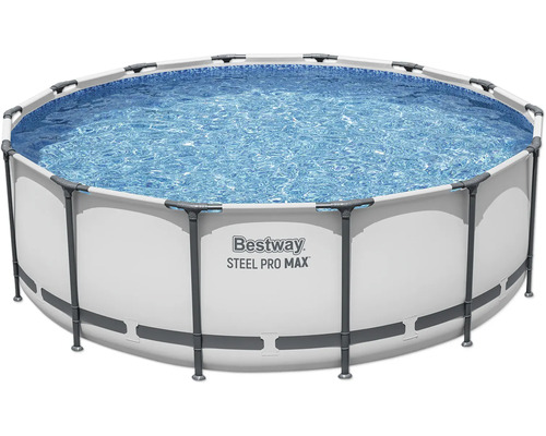 Bestway Steel Pro Max Pool mit Wasser gefüllt