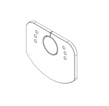 Illustration einer Gerätehalterung mit Bohrungen