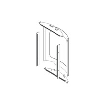 Explosionszeichnung einer Duschkabine