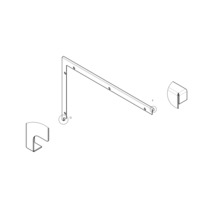 Illustration einer Eckverbindung mit passenden Abdeckkappen